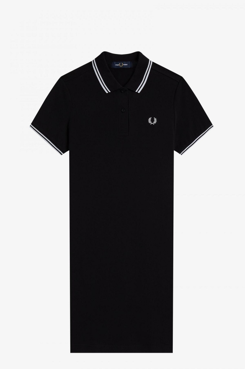 Vestido Fred Perry Twin Tipped Fred Perry Mujer Negros | FMXHY93062