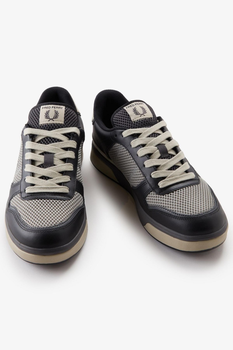 Zapatos Fred Perry B300 Hombre Negros | MXJBT10522