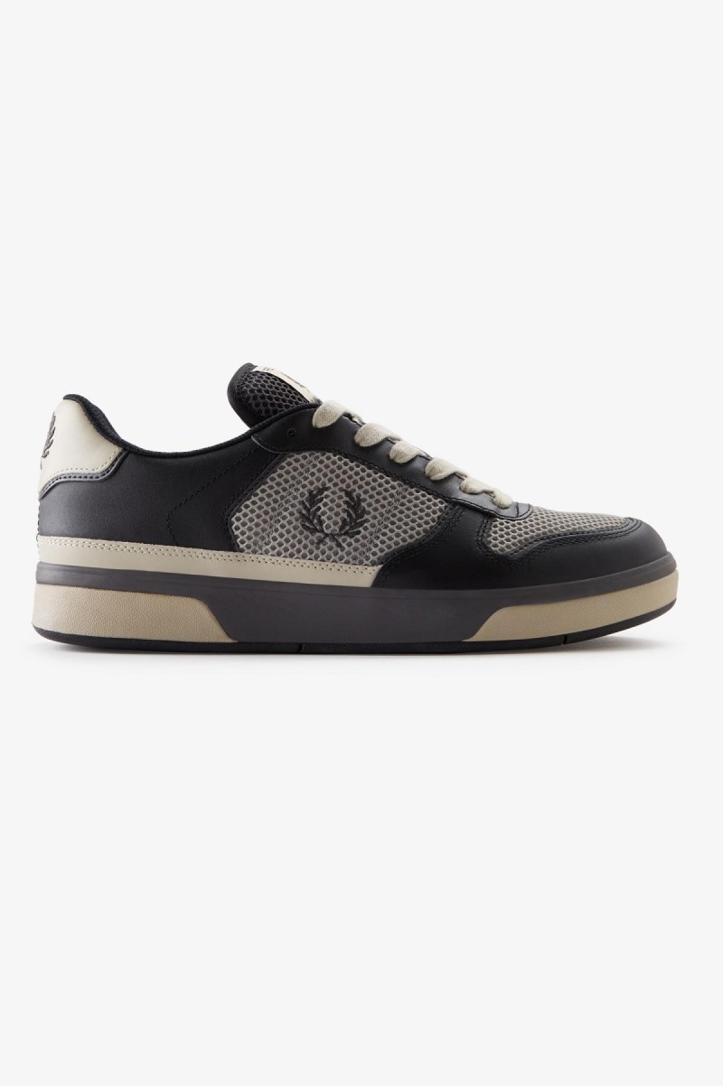 Zapatos Fred Perry B300 Hombre Negros | MXJBT10522