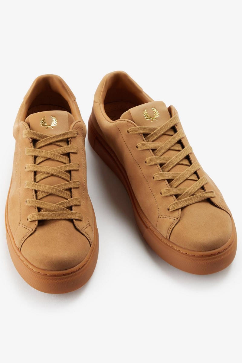 Zapatos Fred Perry B71 Hombre Cobra Dorados | LMXSX12248