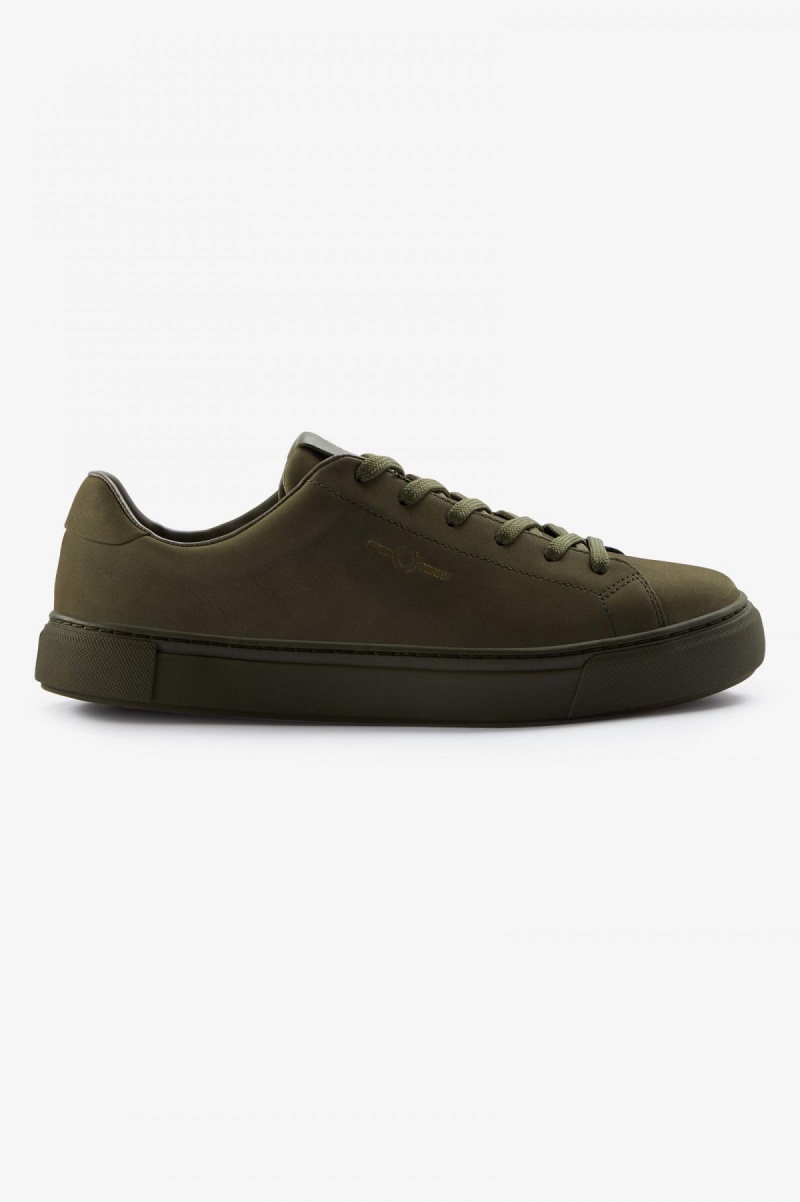 Zapatos Fred Perry B71 Hombre Verdes Dorados | MMXFT75749