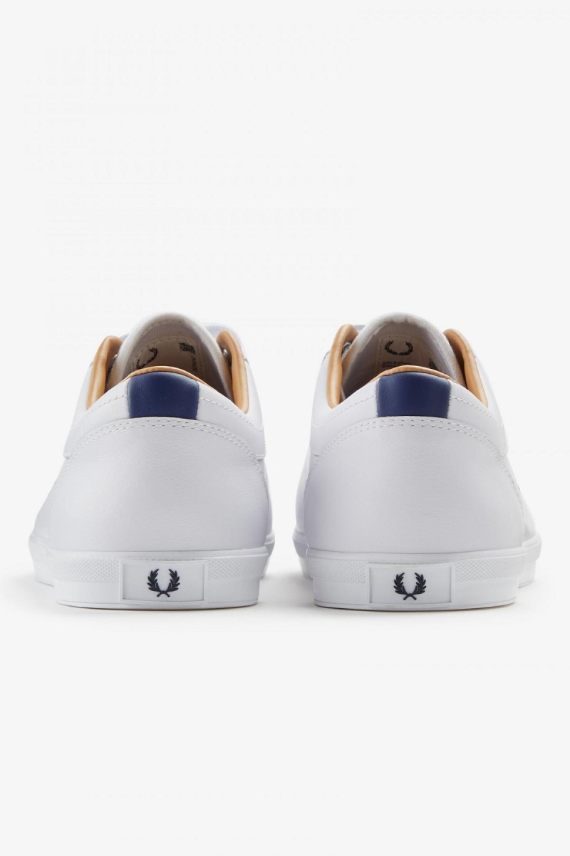 Zapatos Fred Perry Baseline Hombre Blancos | MXCVG16578