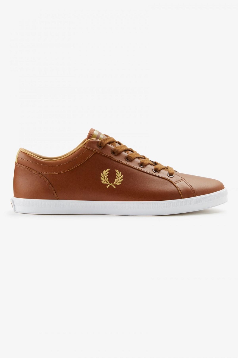 Zapatos Fred Perry Baseline Hombre Tan | BMXSO98673