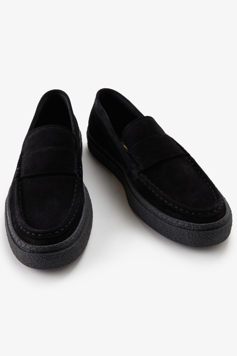 Zapatos Fred Perry Dawson Loafer Hombre Negros | MXEAH17361