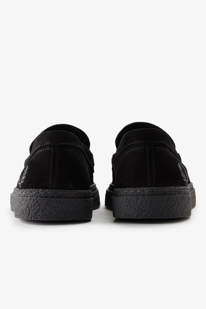 Zapatos Fred Perry Dawson Loafer Hombre Negros | MXEAH17361