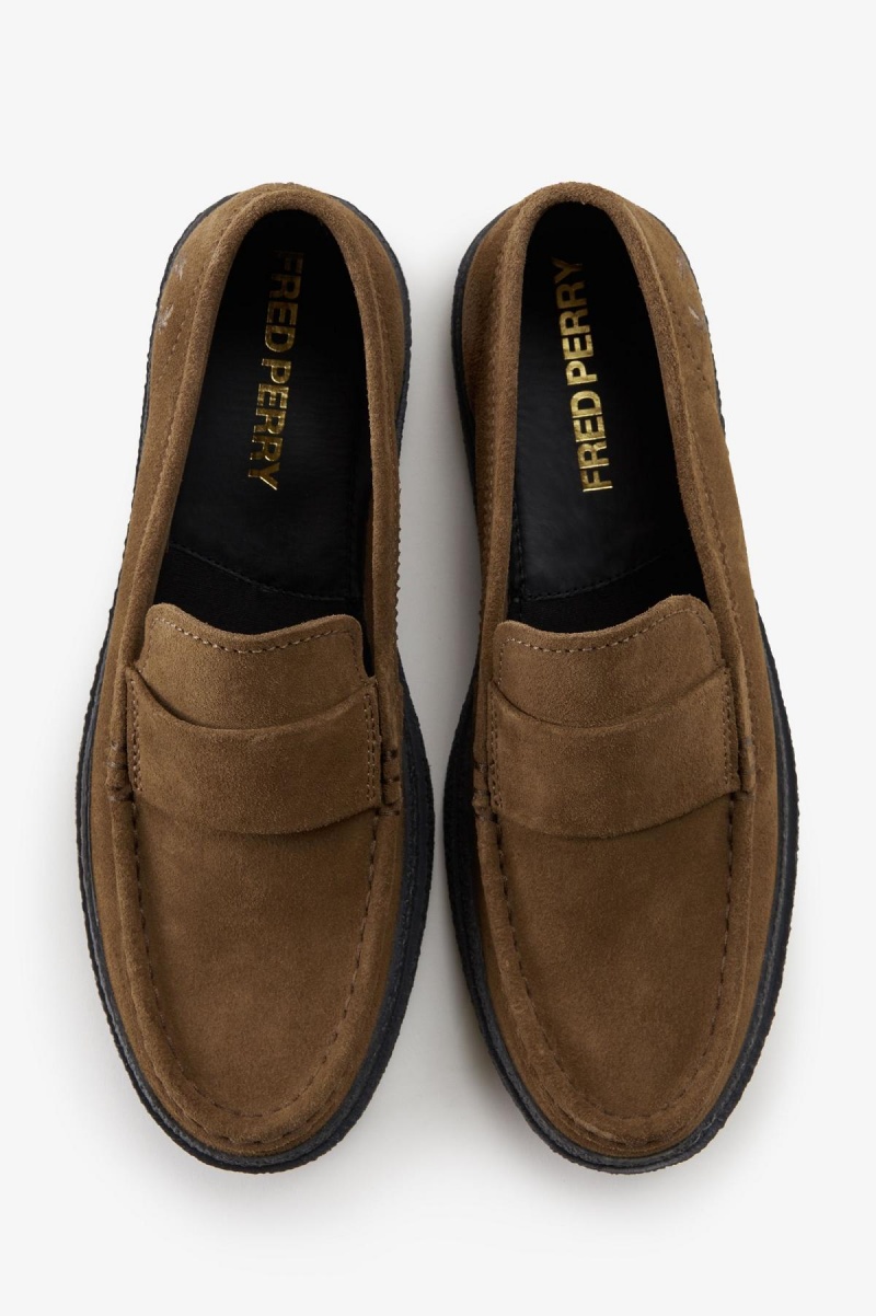 Zapatos Fred Perry Dawson Loafer Hombre Shaded Stone | MXZPD34342