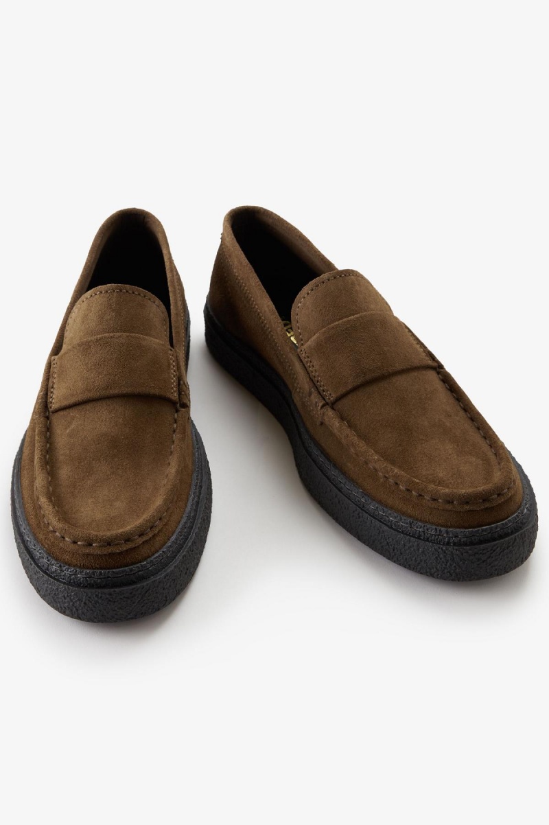 Zapatos Fred Perry Dawson Loafer Hombre Shaded Stone | MXZPD34342