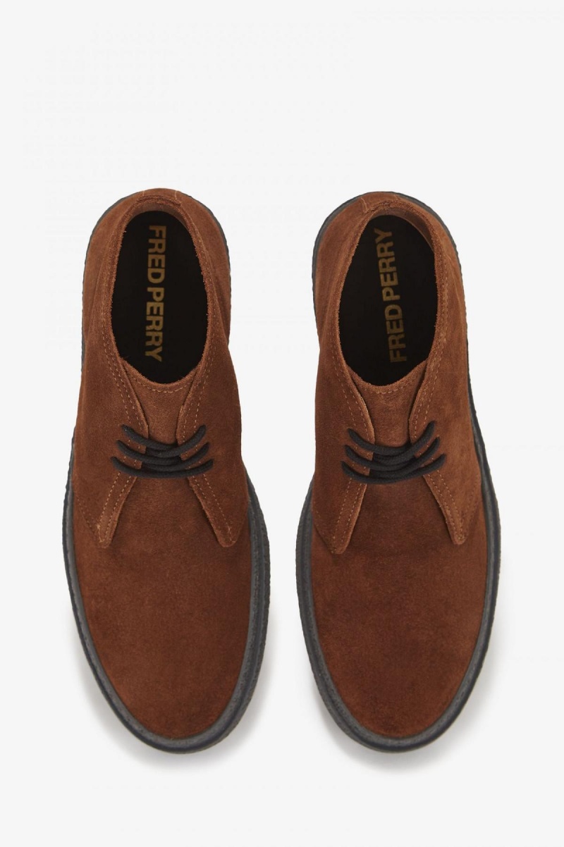 Zapatos Fred Perry Hawley Hombre Ginger | MXJVR83721