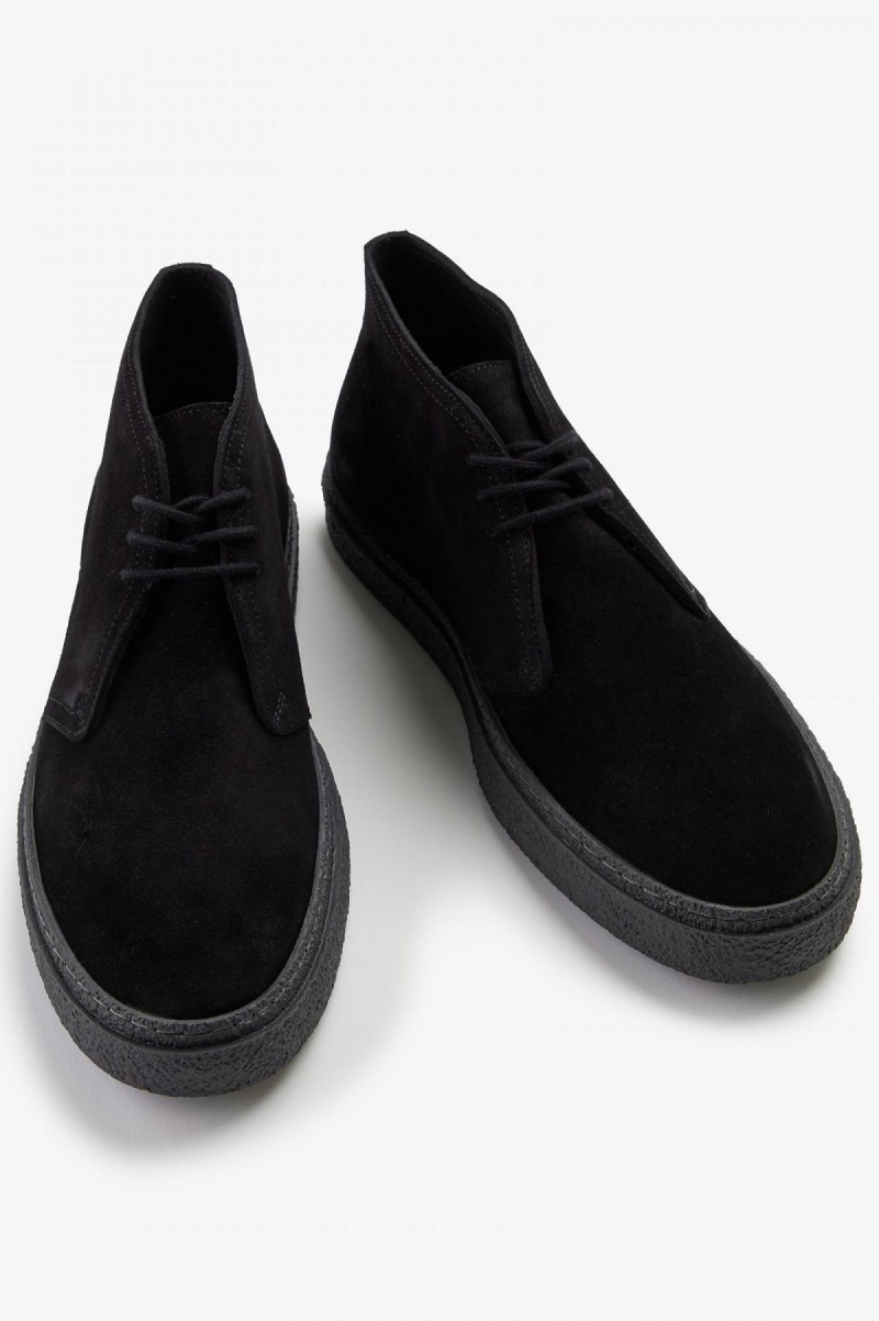 Zapatos Fred Perry Hawley Hombre Negros | YMXGT34270