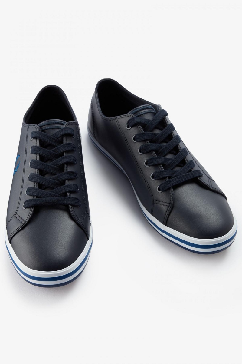 Zapatos Fred Perry Kingston Hombre Azul Marino | TMXPQ60781