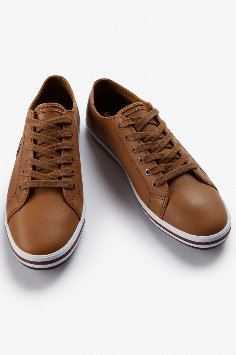 Zapatos Fred Perry Kingston Hombre Azules Negros | MXQCS51016