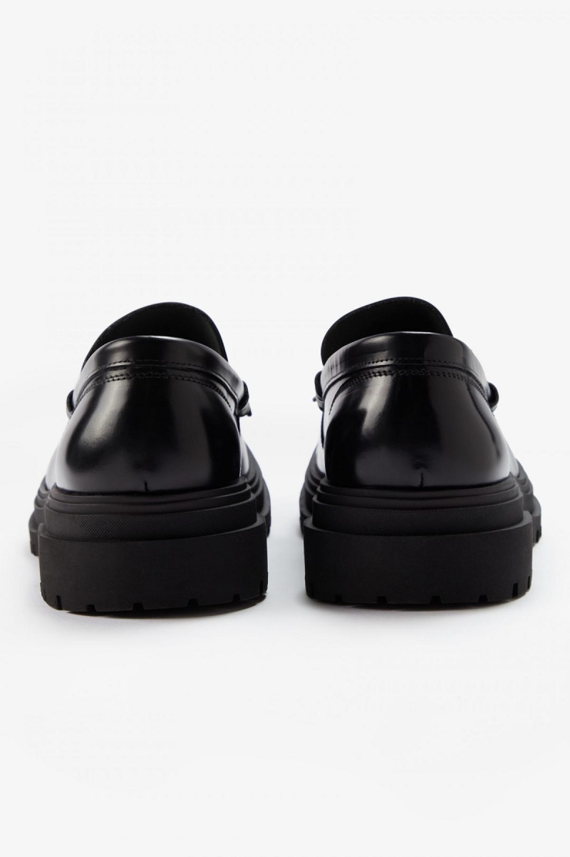 Zapatos Fred Perry Loafer Hombre Negros | AMXWC57880