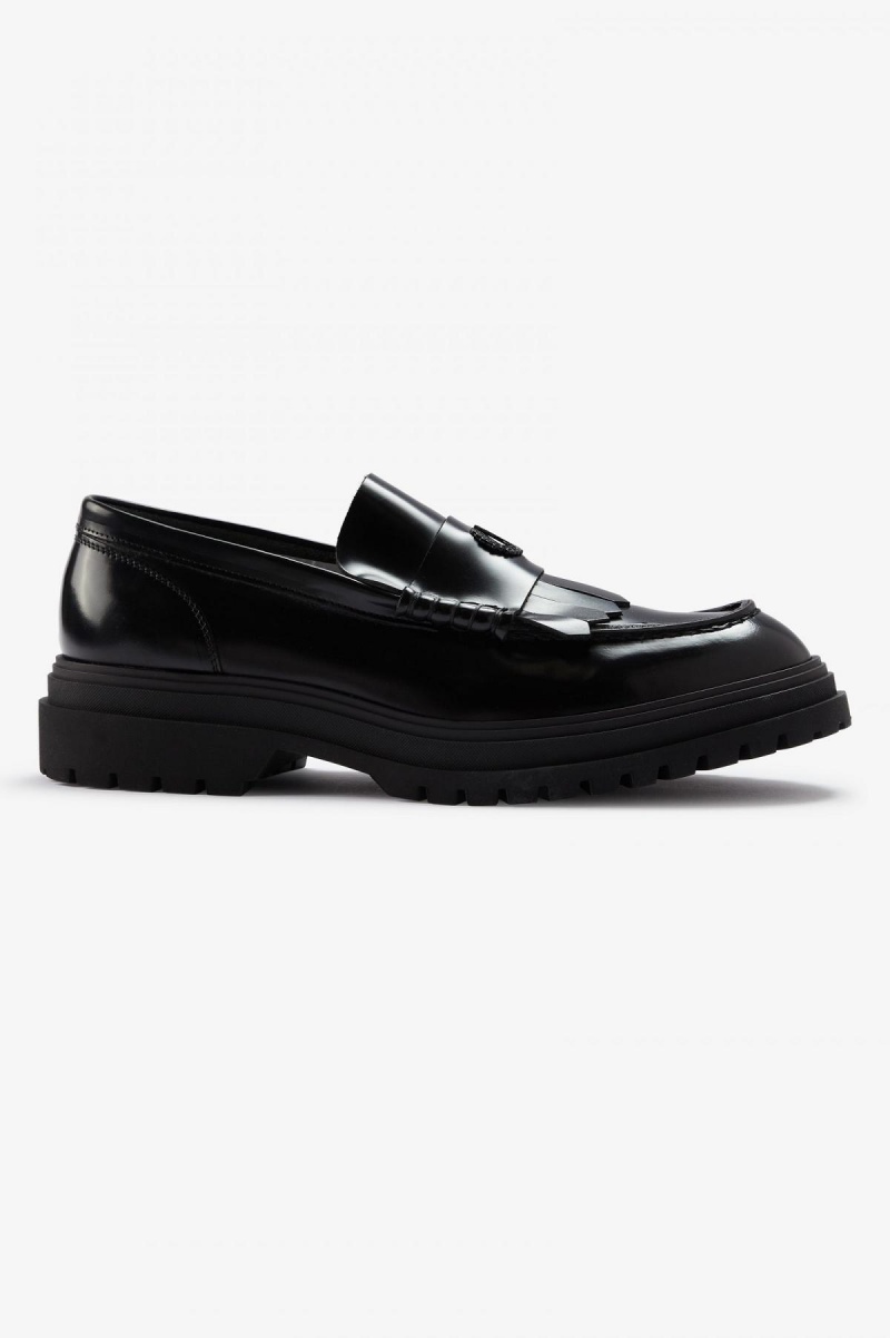 Zapatos Fred Perry Loafer Mujer Negros | MXCVG16609