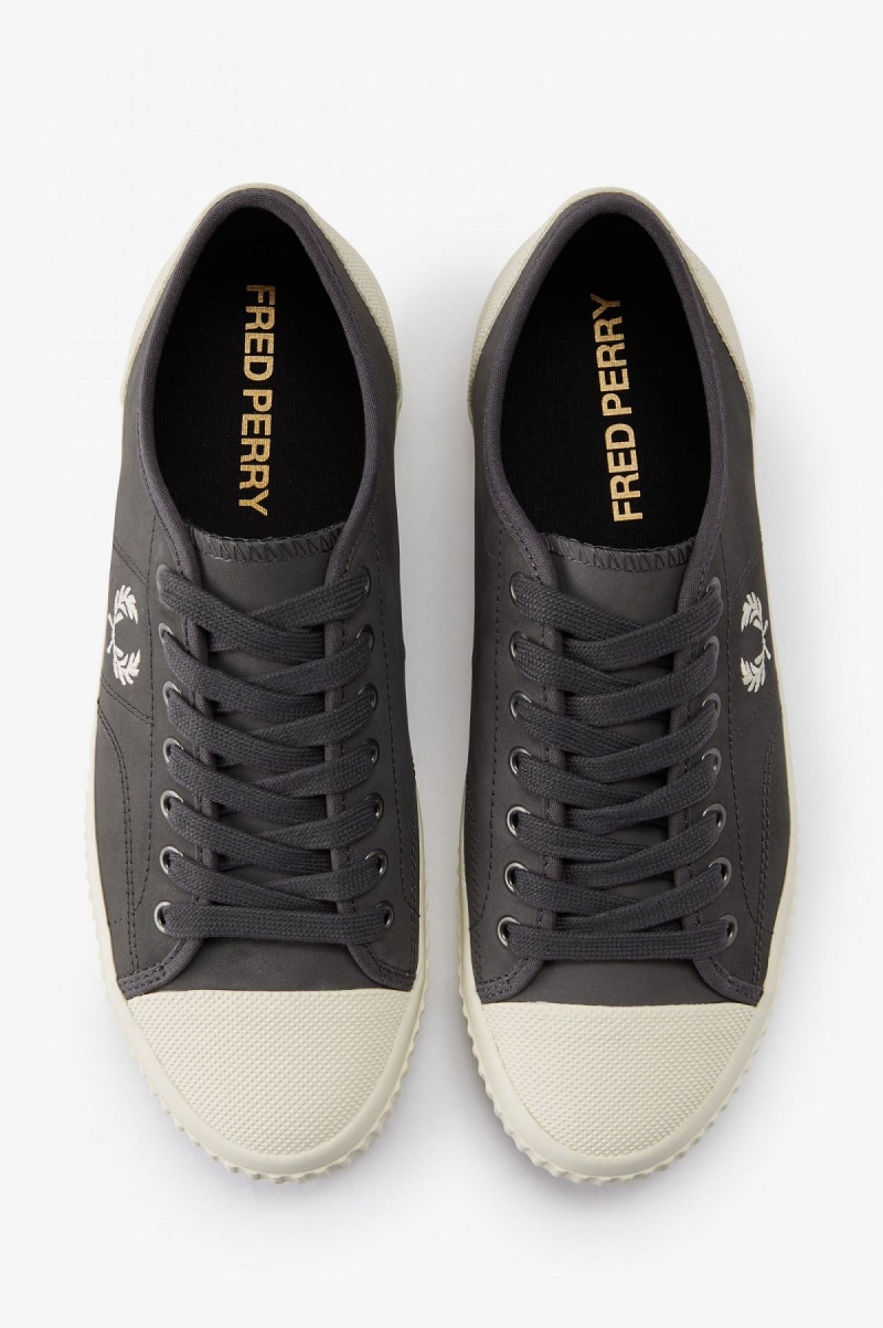 Zapatos Fred Perry Low Hughes Hombre Gunmetal / Ecru | MXICD62127