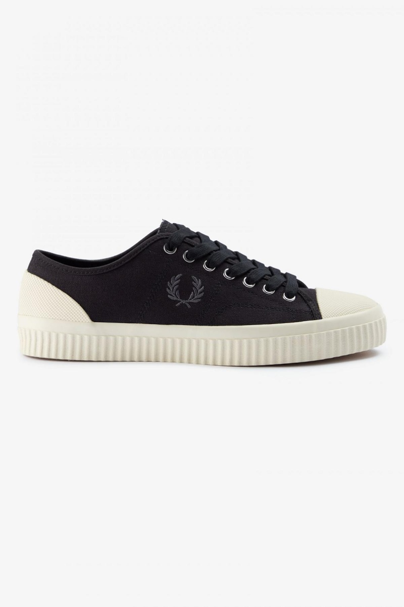 Zapatos Fred Perry Low Hughes Mujer Negros | FMXUI11200