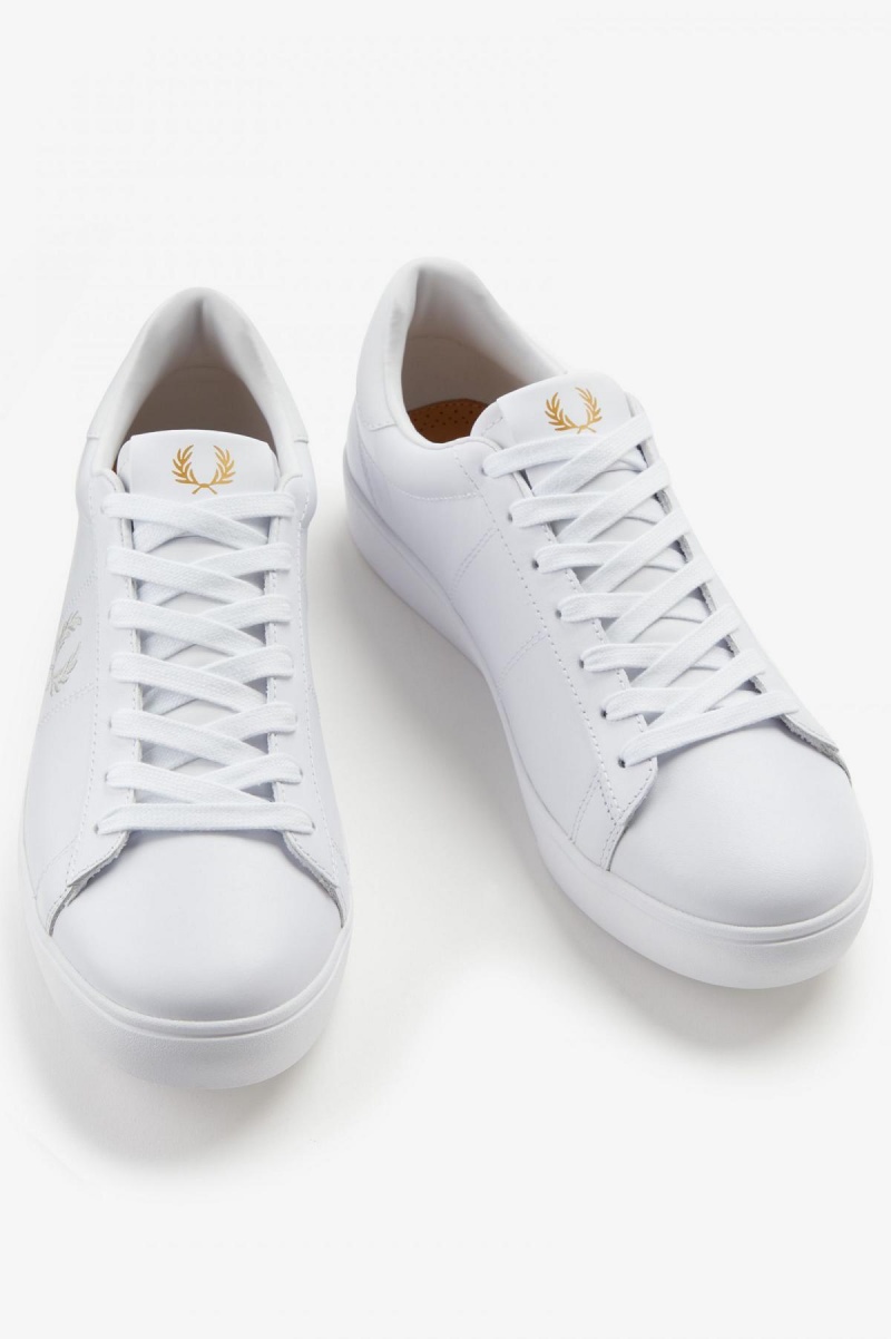 Zapatos Fred Perry Spencer Hombre Blancos | PMXQX11636