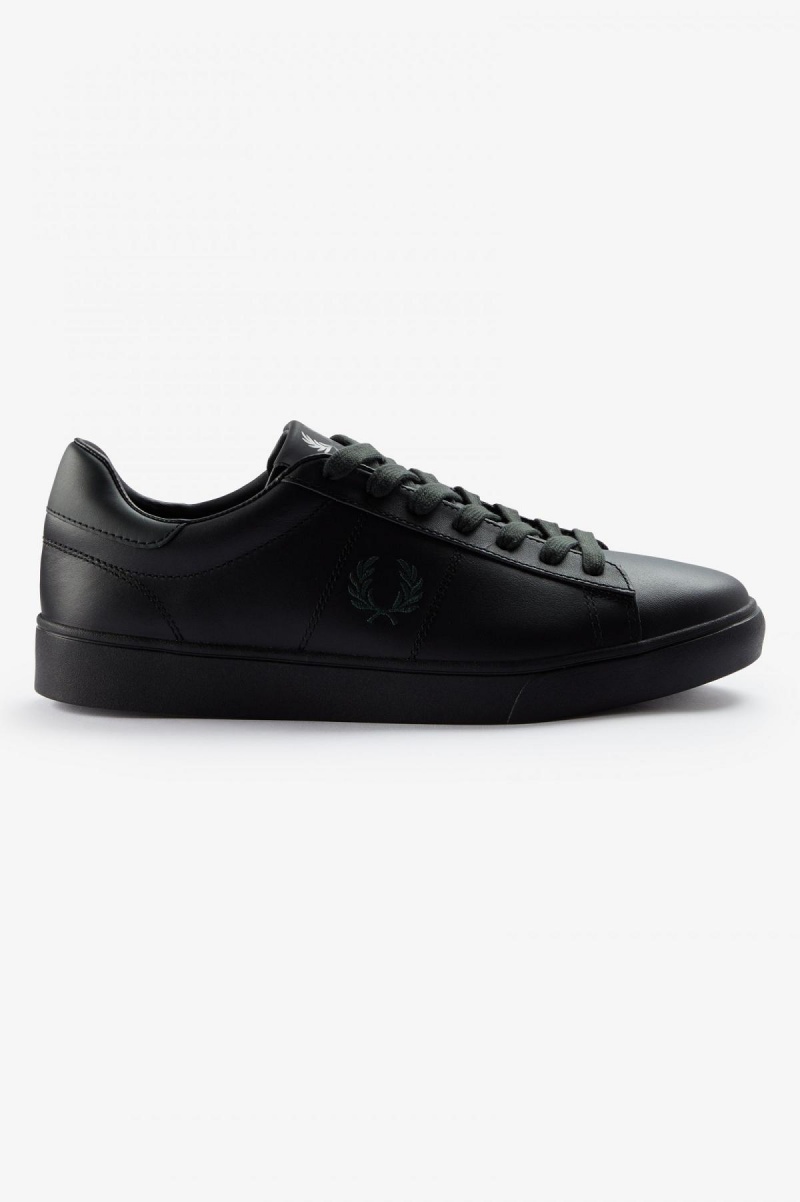 Zapatos Fred Perry Spencer Hombre Negros Verdes | PMXER54325